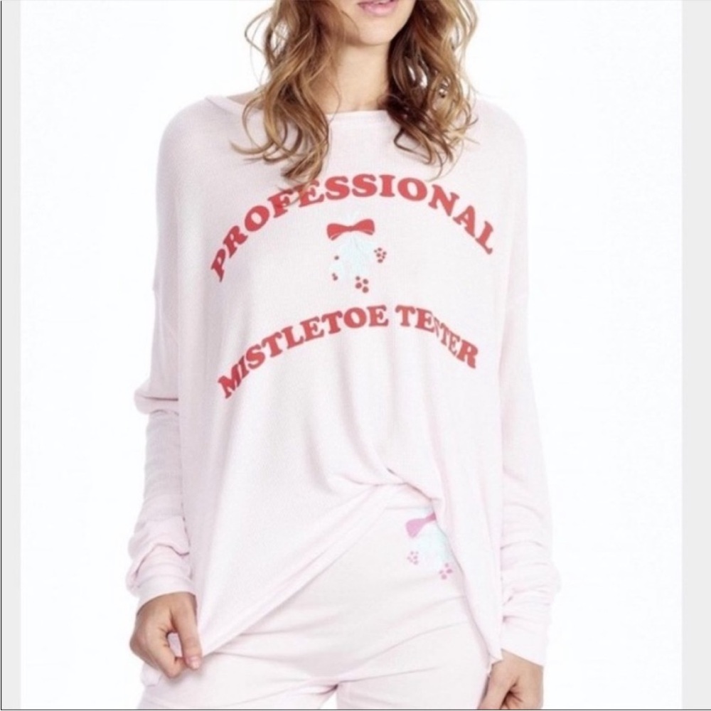 Wildfox “Professional Mistletoe Tester” Top Size XS